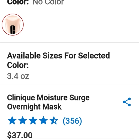 Add Full Size NWT Clinique Mask - Picture 4 of 4